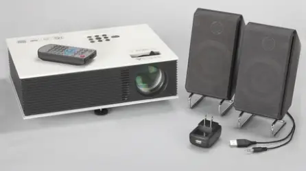 connect speaker to projector