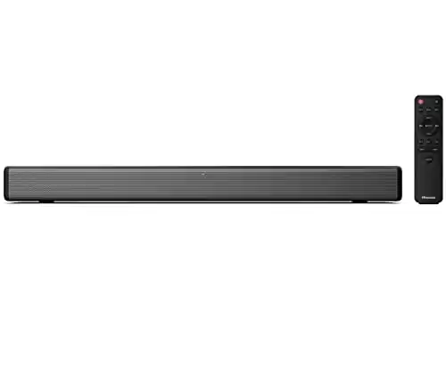 Hisense HS214 2.1ch Sound Bar with Built-in Subwoofer, 108W, All-in-one Compact Design with Wireless Bluetooth