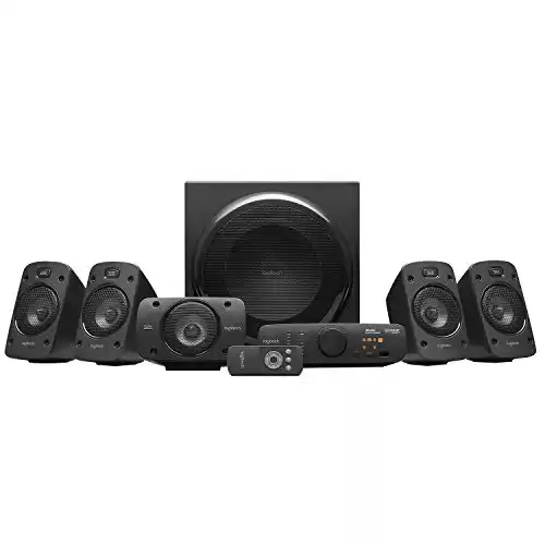 Logitech Z906 5.1 Surround Sound Speaker System – THX, Dolby Digital and DTS Digital Certified – Black