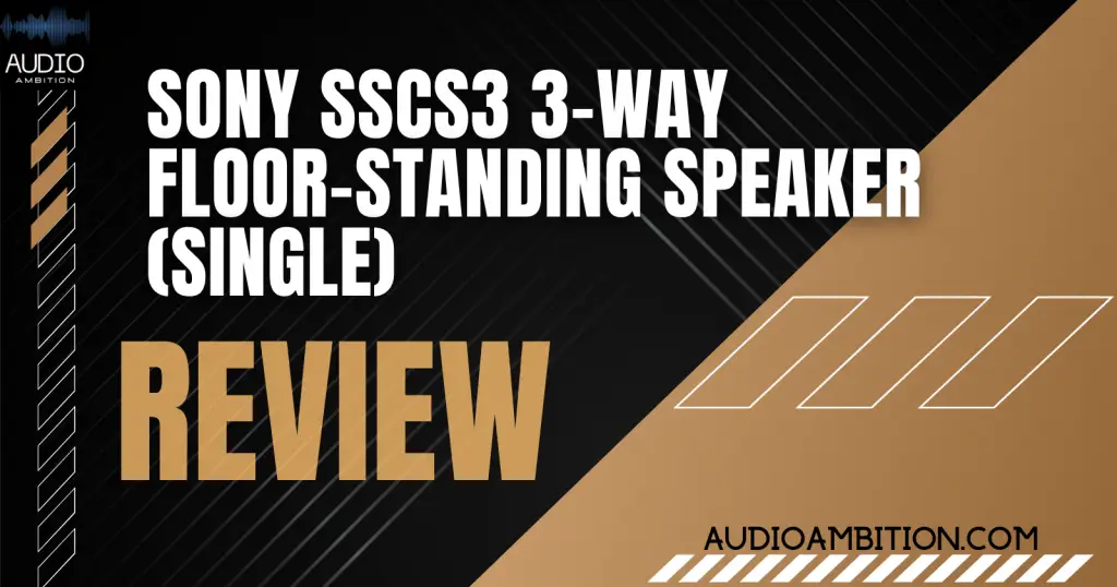Sony SSCS3 3-Way Floor-Standing Speaker (Single)