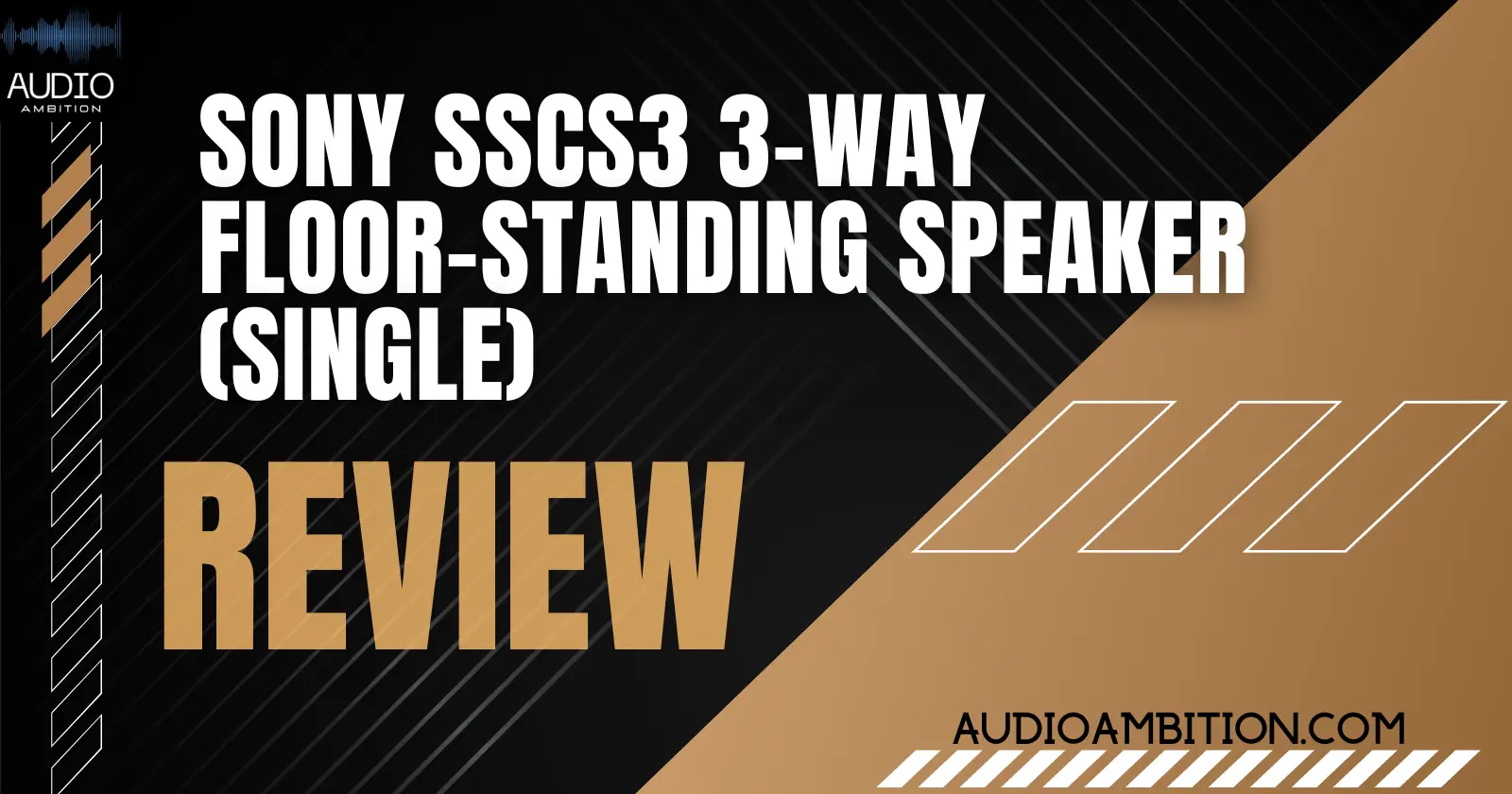 Sony SSCS3 3-Way Floor-Standing Speaker (Single)