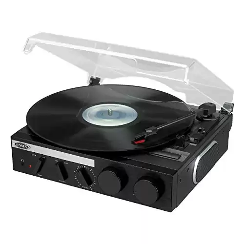 Jensen® 3-Speed Stereo Turntable with Built-in Speakers