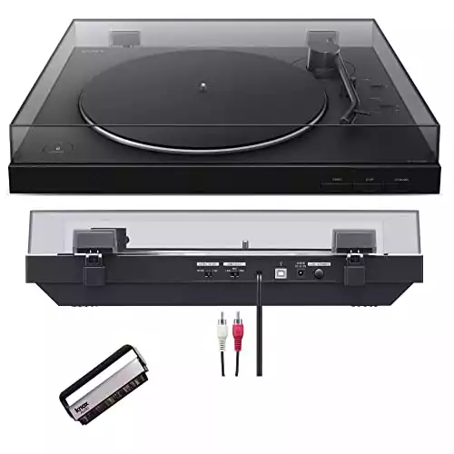 Sony PS-LX310BT Wireless Turntable with Bluetooth Connectivity Bundle