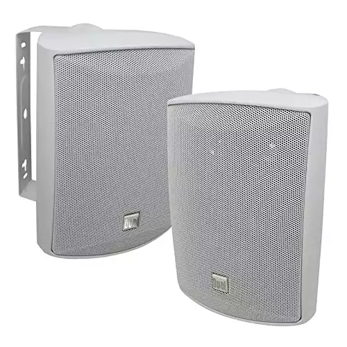 Dual Electronics LU53PW 3-Way High Performance Outdoor Indoor Speakers