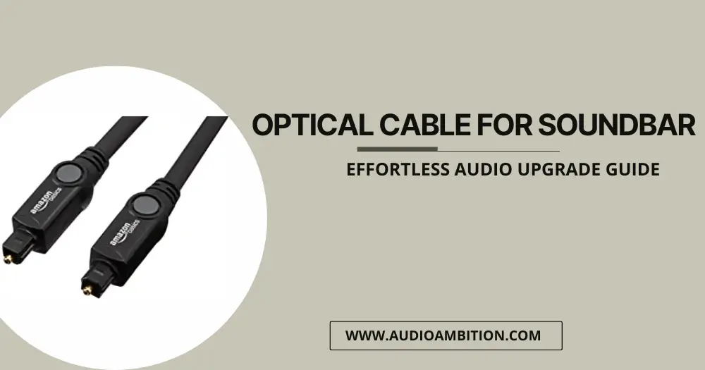 Optical Cable for Soundbar