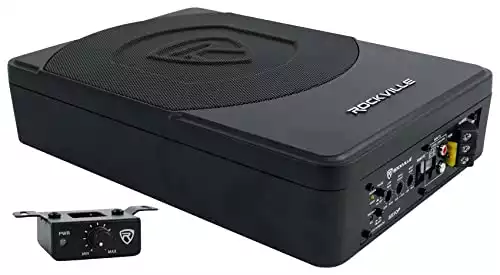 Rockville SS10P 10" 800w Slim Under-Seat Active Powered Car/Truck Subwoofer Sub,green