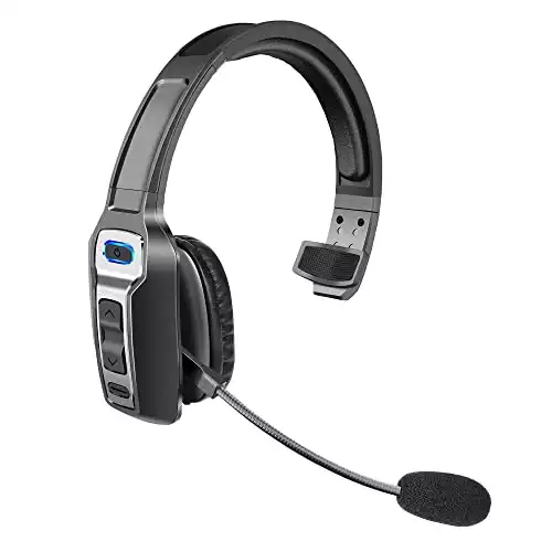 Sarevile Trucker Bluetooth Headset, V5.2 Wireless Headset with Upgraded Microphone AI Noise Canceling
